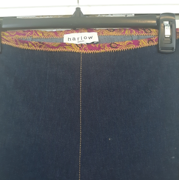 Harlow hi waist crop Jeans pants sz P8 *C7 - Picture 4 of 6